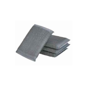 Pack de 6 estropajos de acero inoxidable con microcosido