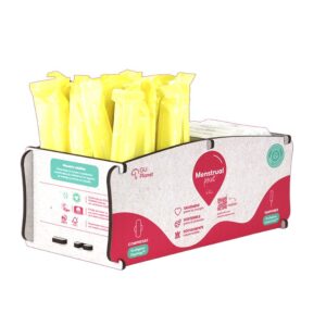 Dispensador Ecológico de Compresas y Tampones para Higiene Menstrual.